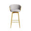 Ensemble de chaises de bar 30 po avec 4 chaises de bar pivotantes à 360 ° de style moderne avec un design simple et des tabourets hauts confortables-2000103161