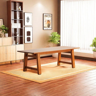 Thickened solid wood dining table