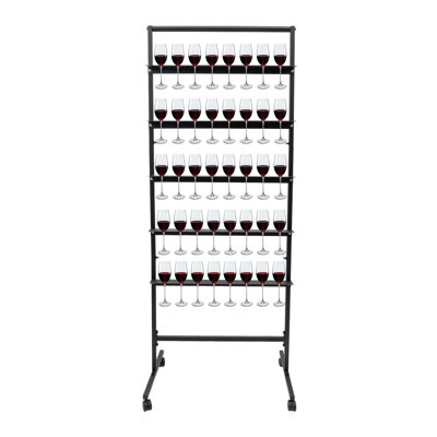5-Tier Metal Champagne Wine Glass Display Stand