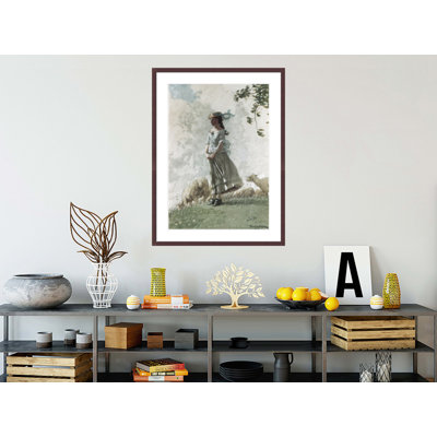 «Fresh Air» par Winslow Homer - impression giclée encadrée