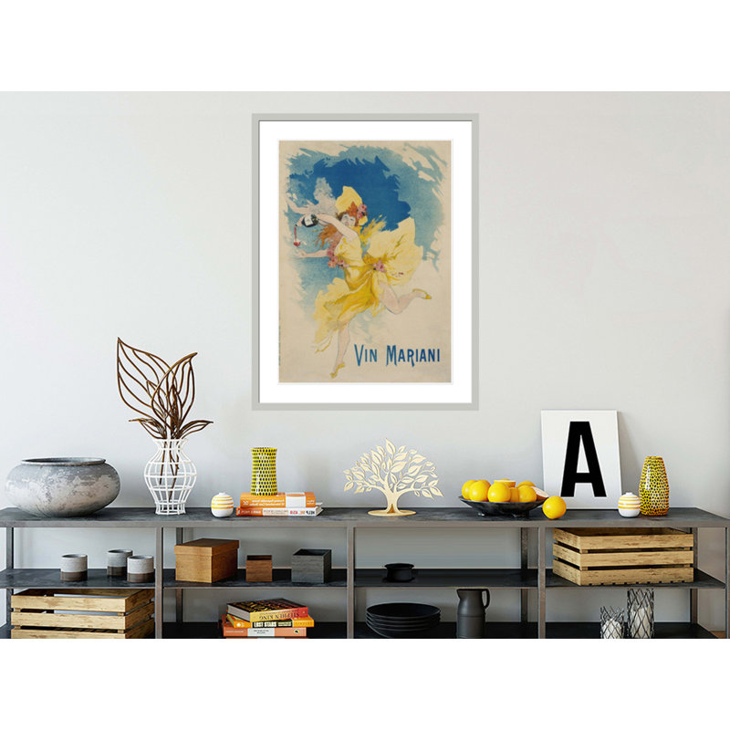 «Vin Mariani», affiche par Jules Chéret, impression giclée sur cadre, H 41,5 po x l 31,75 po po