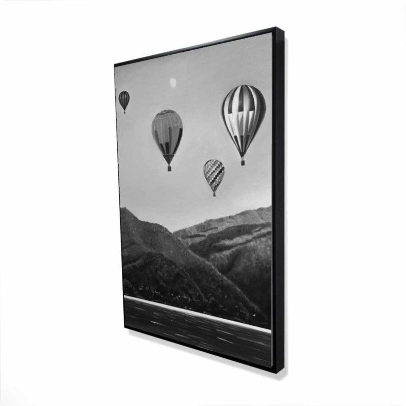 Art sur toile, montgolfière