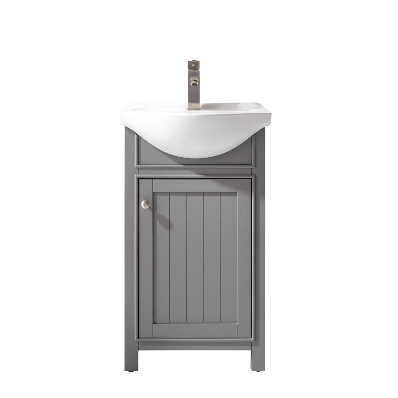Ensemble de meuble-lavabo simple 20 po Orsstown, gris