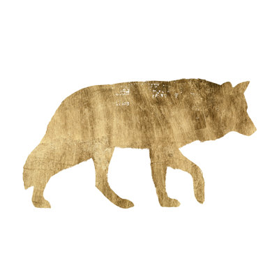 Brushed Gold Animals IV by Grace Popp - Wrapped Canvas Painting