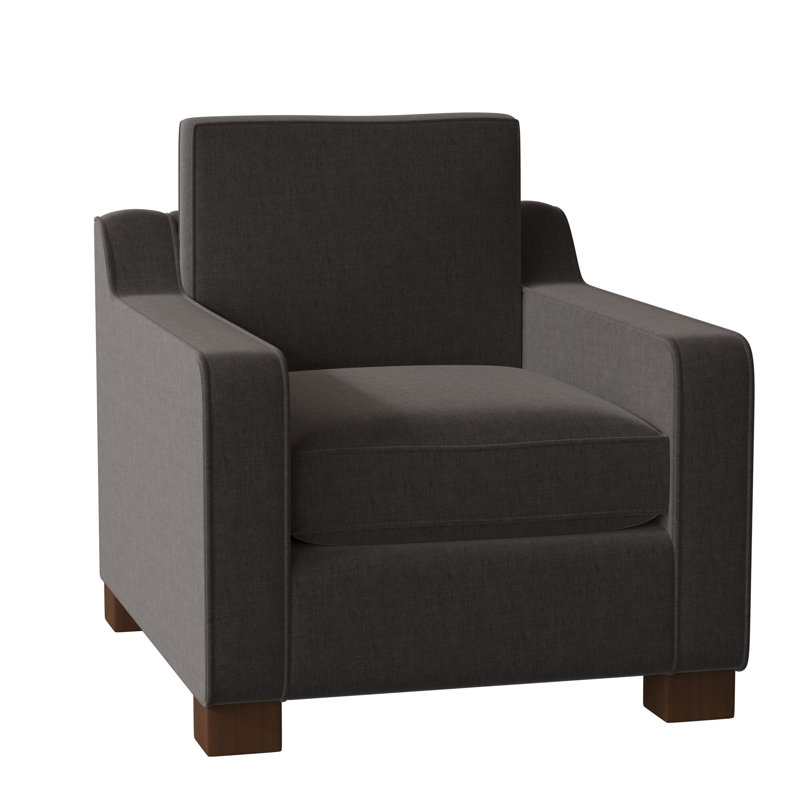 Fauteuil de 33 po de large Aceyon, Espresso, Acier Entice