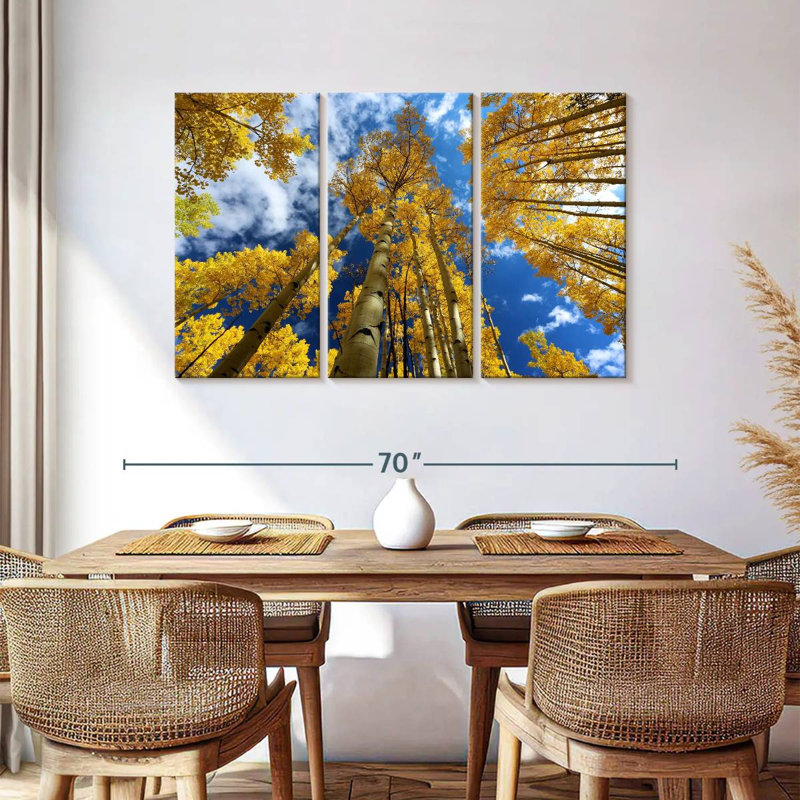 Harnek Gold Leafed Aspens, 36" H x 57" W