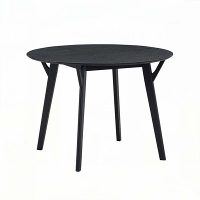 Wooden Dining Table for 4 Persons,Modern Design Round Kitchen Table for Living Room,Apartment,Restaurant