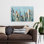 Channel I, art abstrait moderne bleu, peinture