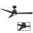 54" Lotus 3 - Blade Outdoor Smart Ceiling Fan with Remote Control and LED Light Kit Included, Works With Alexa and iOS or Android App-128517879-78604459