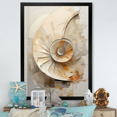«Abstract Snails Nautilus I» sur toile