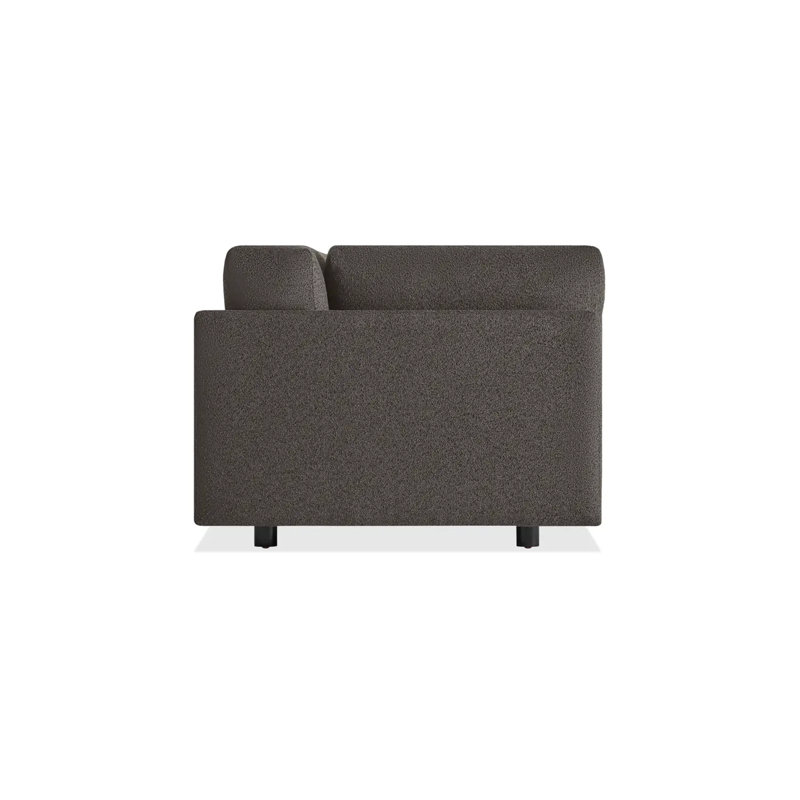 Sunday Sofa, 30" H x 102" W x 40" D, Kelso Charcoal 100% Polyester