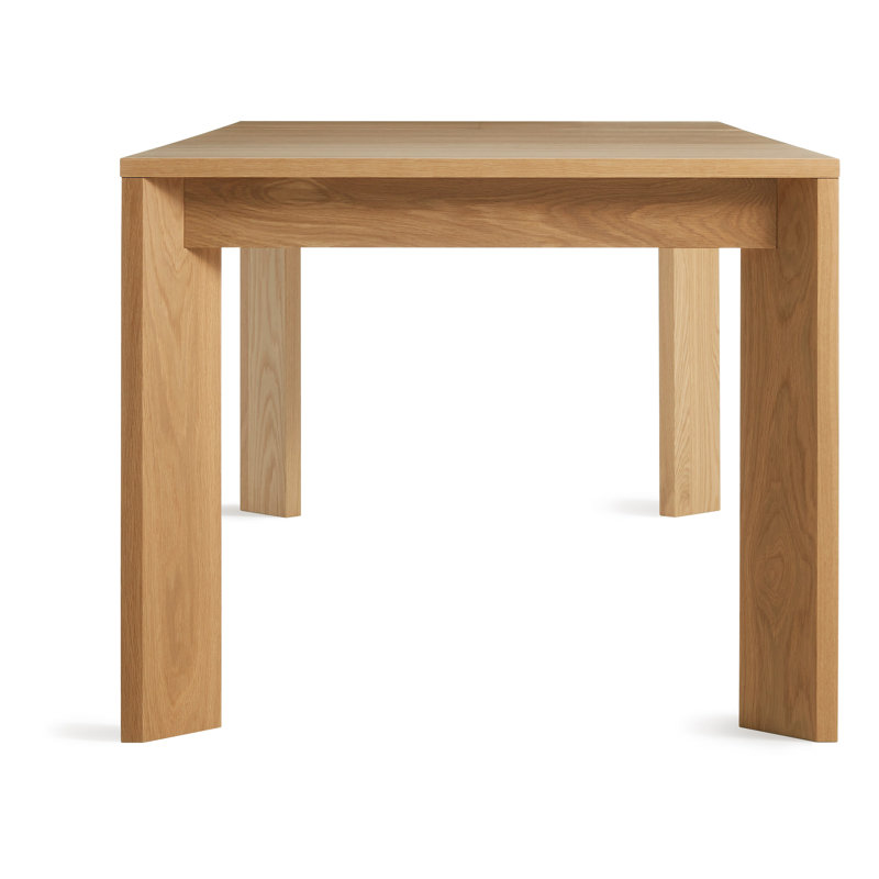 Moreover Solid Wood Dining Table, White Oak, 37" W x 84" L