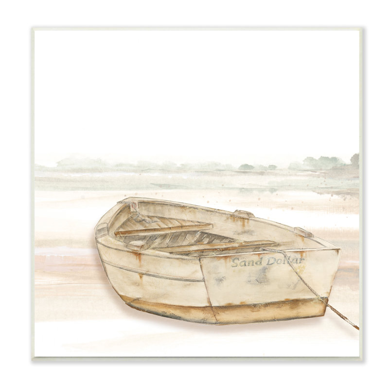 Barque de sable, H 12 po x l 12 po x P 0,5 po, Plaque murale