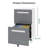 【2-drawer Mobile File Cabinet With Lock】– Fully Assembled All-steel Metal, 360° Wheels, 110lbs/drawer For A4/letter/legal Files, Home Office & Commercial Use-1436254084
