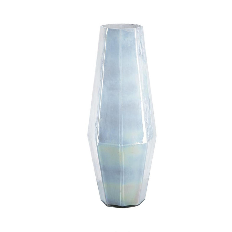 Glass Table Vase, Rainbow Opal