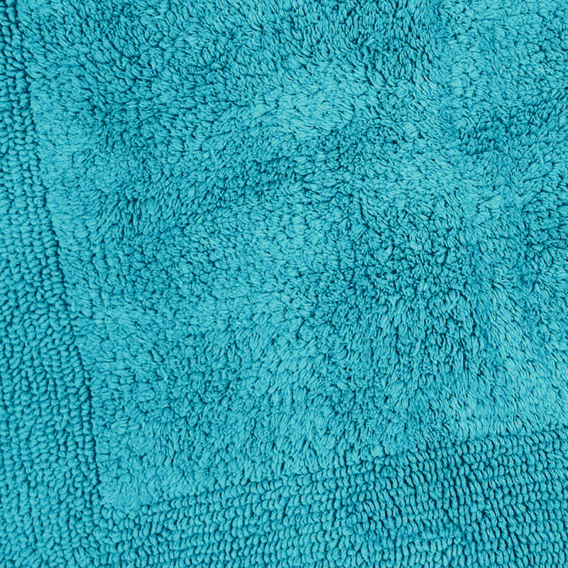Ruthann Cotton Reversible Bath Mat, Turquoise