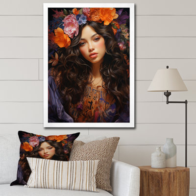 Boho Latina, enchantement floral sur toile