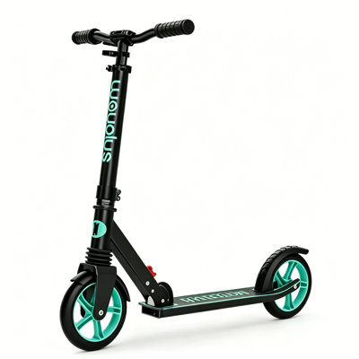 FED Fitness Wayplus Series KS2-Q Foldable Kick Scooter, 240 lb Capacity, 8 in Wheels, Ages 6+ with 4 Adjustable Heights