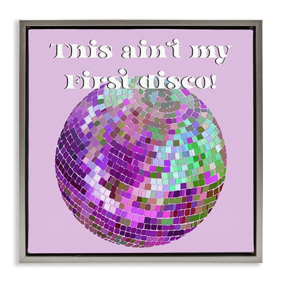 Art mural encadré "Ain pas My First Disco" par Regina Moore
