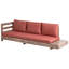 Garden Corner Sofa 5 Seater MARETTIMO Certified Acacia Wood Red-296697896