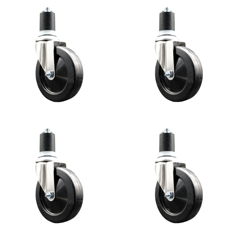 Swivel Stem Caster, 5" H x 5" W