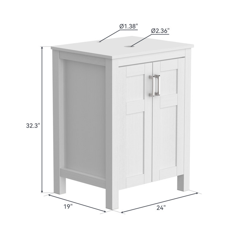Ensemble de meuble-lavabo simple 24 po Isobella