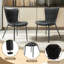 Cat Scratching Leather Dining Chair, Diamond Quilting, (set Of 2)-1134244400
