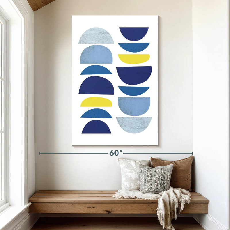 Avery Blue Yellow Modern I, 51" H x 34" W
