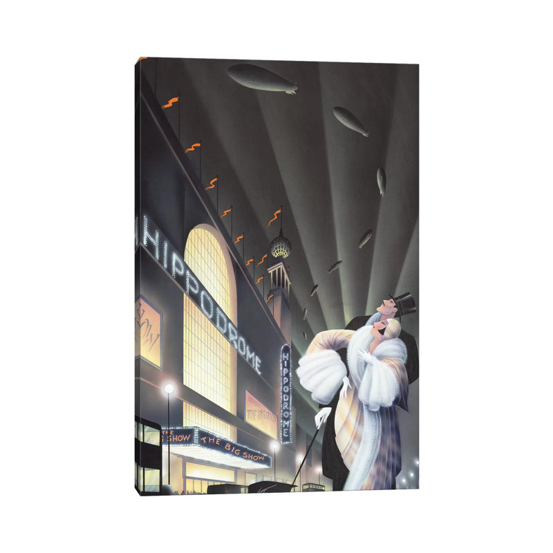 «The Hippodrome» par Robert Hoppe, impression sur toile tendue, H 18 po x l 12 po x 1,5 po
