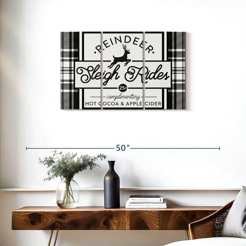 Plaque murale Plaid Holidays III, H 20 po x l 33 po