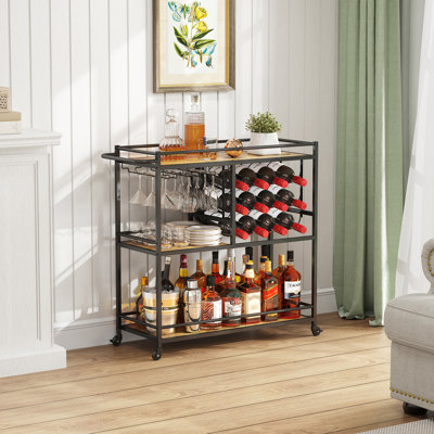 33.86cm H x 13.07cm W Utility Cart