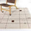 Tapis crème à motif abstrait moderne Emrys-473408973