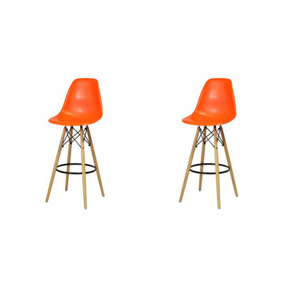 Jaciyah Counter Stool with Solid Wood Frame