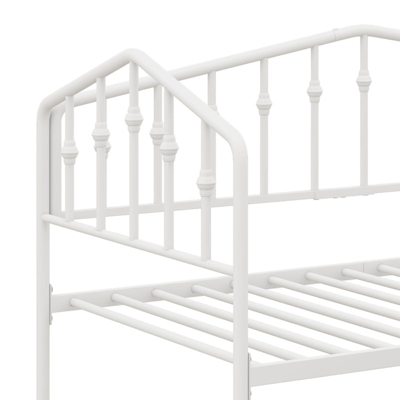 Le lit de jour avec tiroirs de rangement offre une installation simple et un style polyvalent, White