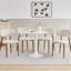 Linen Blend Side Chair in Beige-616601609-616601610