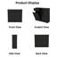 Armoire poubelle cachée dans l'espace avec porte de grange, convient aux canettes de 2 x 10 gallons et facile à nettoyer, avec charnières à double basculement lisse, supportant un matériau élégant