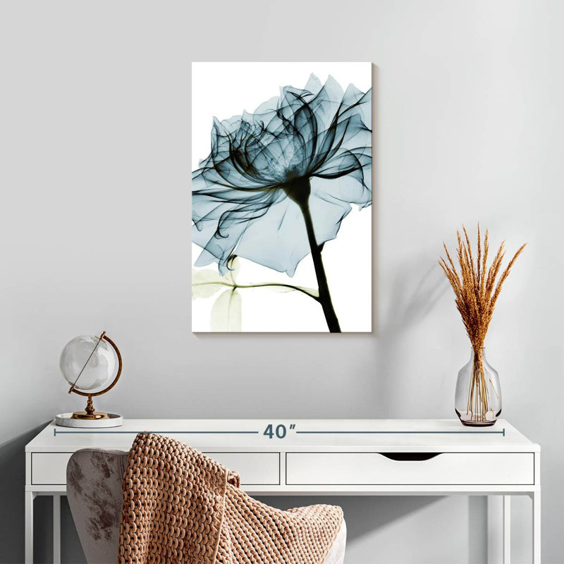 Harnek Blue Rose, 24" H x 16" W
