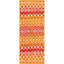 Tapis orange / rouge en polypropylène tissé à la machine Briehn-1615428838