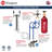 Kegco 24" Wide Outdoor Dual Tap All Stainless Steel Built-In Kegerator with Kit-32316760