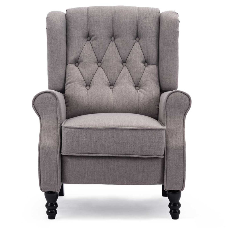 Conatser 78cm Wide Wing Chair Recliner, Marl Grey