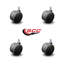Ensemble de 4 roulettes pour chaise de bureau 3 pouces-101268092