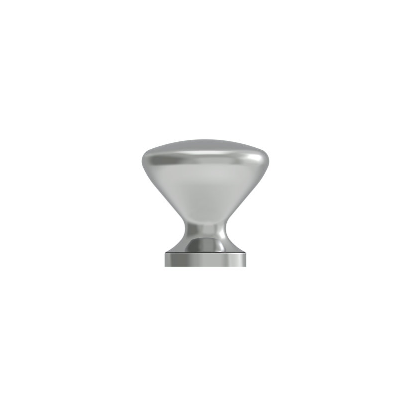 Poignée champignon de 1 po de diamètre, Chrome