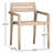 Kinsler Eucalyptus Outdoor Stackable Dining Armchair-2017865727