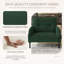 Chaise d'appoint rembourrée en velours côtelé Modern-1376002745
