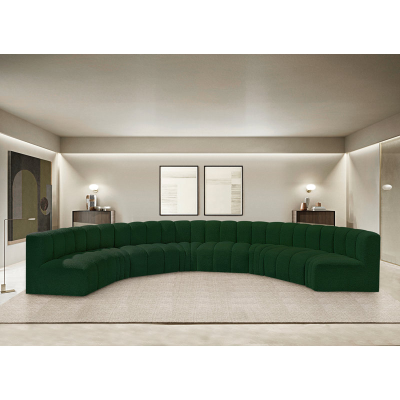 Canapé et chaise rembourrés Hormachea, Boucle verte