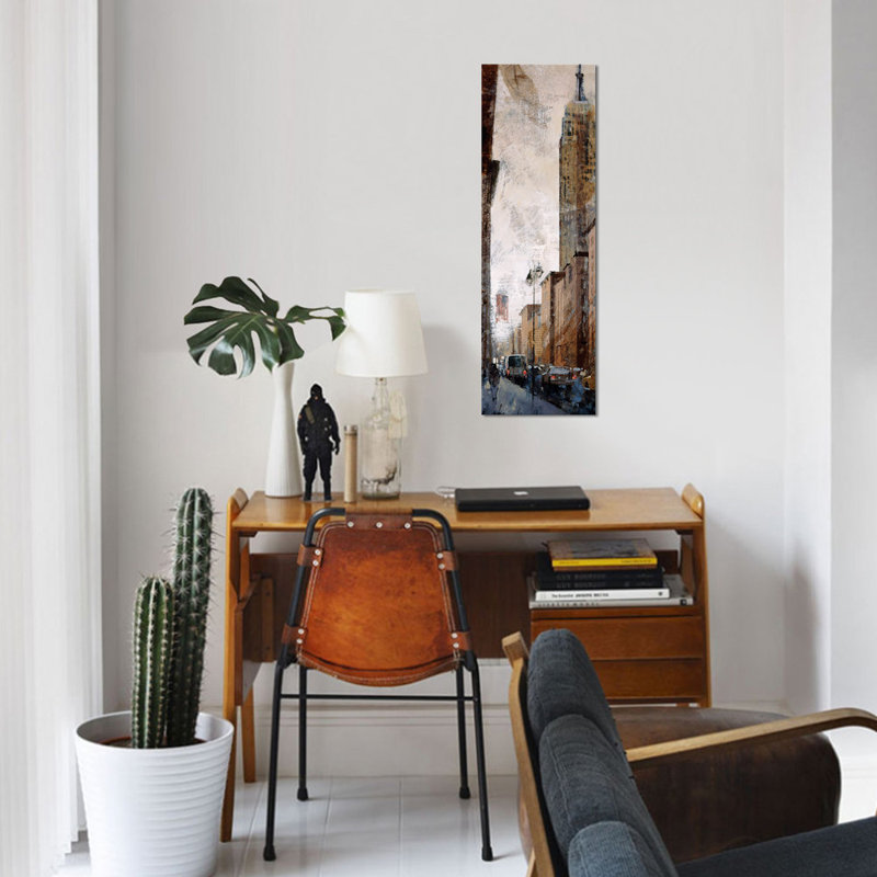 « skyscraper i-empire state building », reproduction d’impression sur toile tendue, H 48 po x l 16 po x P 1,5 po
