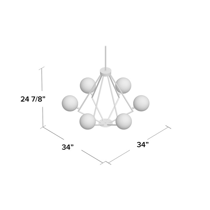 Byrd 6 - Light Dimmable Novelty Chandelier