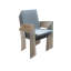 Avanti Stainless Steel Teak Outdoor Sling Stacking Armchair