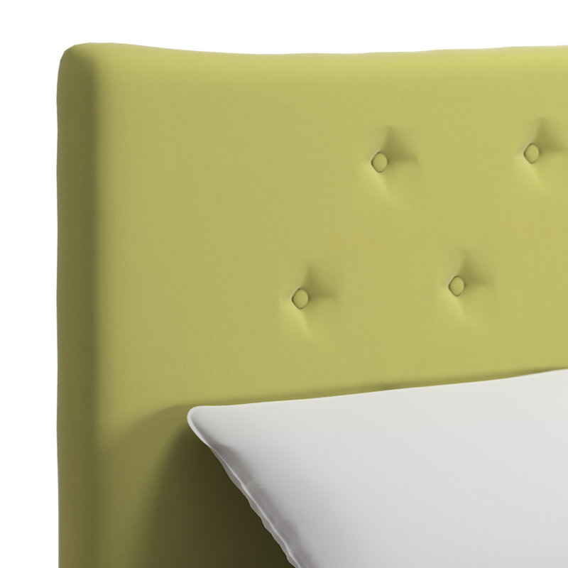 Stearns Upholstered Headboard, Chartreuse, Queen