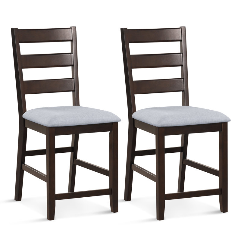 Alyzabeth Counter Stool with Solid Wood Frame